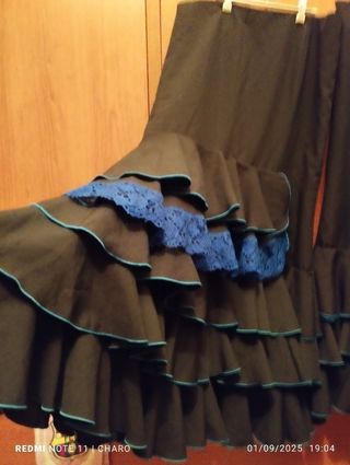 2 Faldas flamencas negras