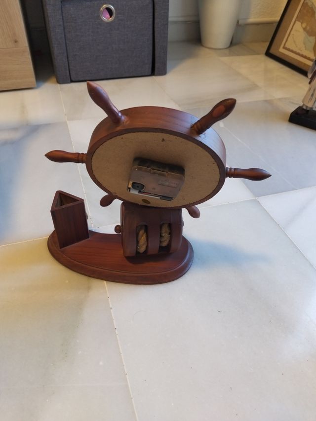 Reloj barco decorativo vintage