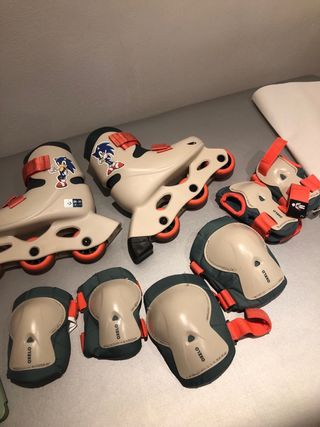 Patines Sonic niños + protecciones