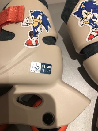 Patines Sonic niños + protecciones