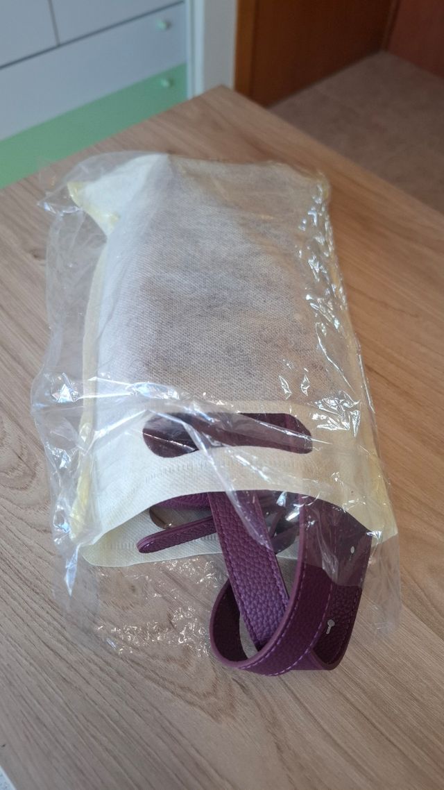 Bolso bandolera piel - Morado