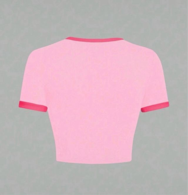 Top corto rosa Scream - Talla XS