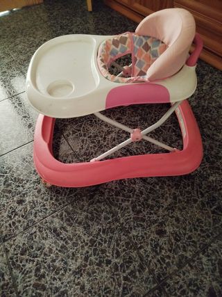 Correpasillos rosa para bebé