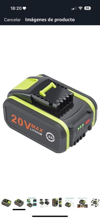 Batería Worx 20V Max - 4.0Ah
