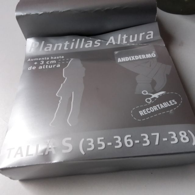 Plantillas ortopédicas talla S (35-38)