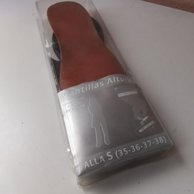 Plantillas ortopédicas talla S (35-38)