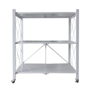 Estantería Plegable Con Ruedas Blanco NUEVO