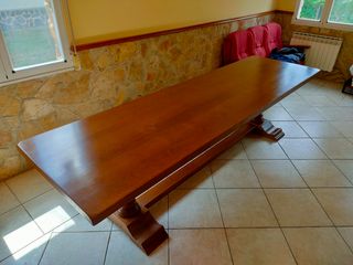Conjunto en roble macizo para txoko 