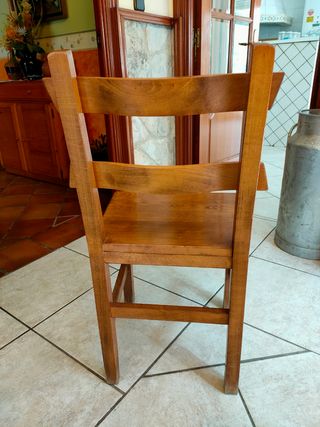 Conjunto en roble macizo para txoko 