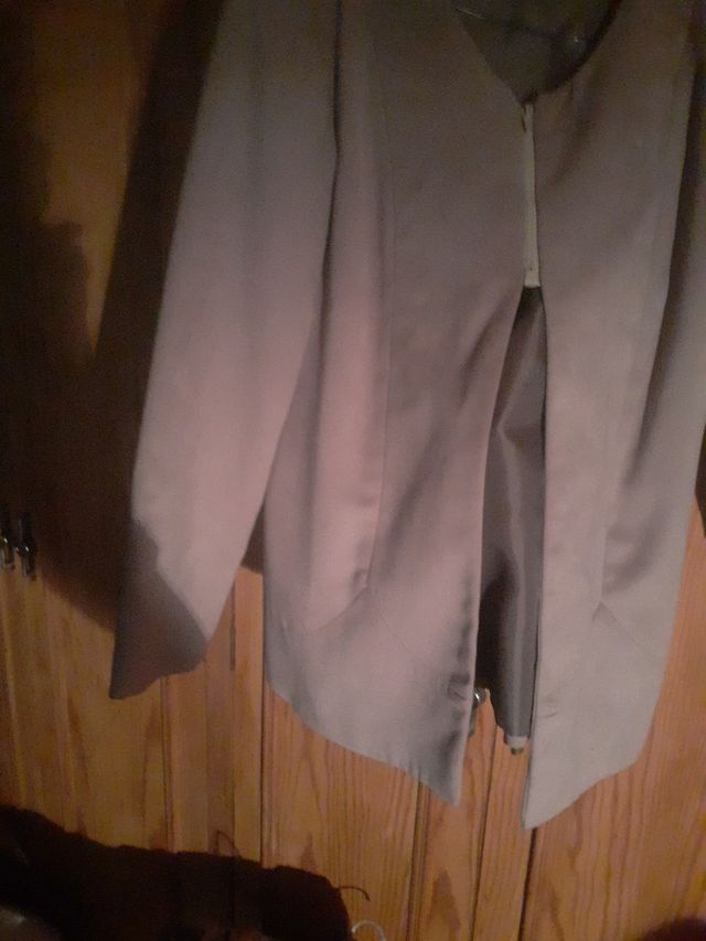 Chaqueta beige cremallera L