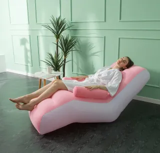 Sofá Rosa Inflable Ergonómico - Relax