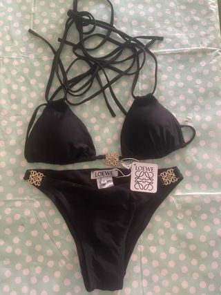 Bikini Loewe negro talla S da muy poca talla.