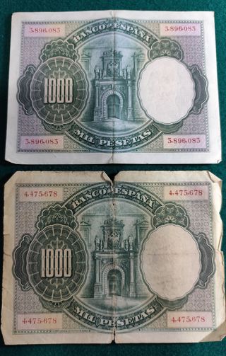 Billete 1000 Ptas 1925 - CARL I