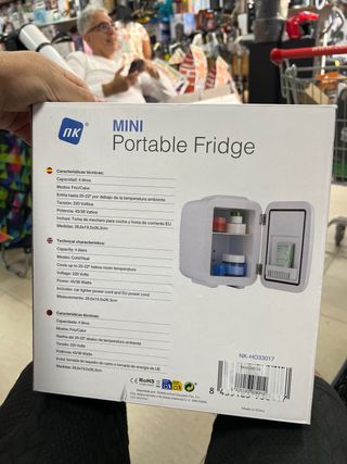 NK Mini Nevera Portátil 4 Litros de Capacidad