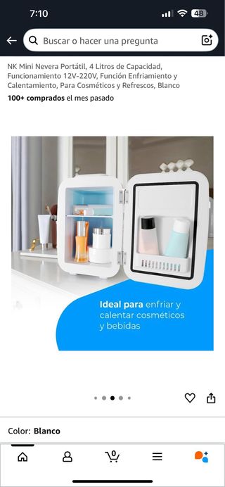 NK Mini Nevera Portátil 4 Litros de Capacidad