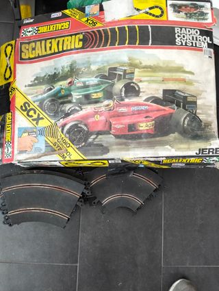 Scalextric antiguo: caja y circuito