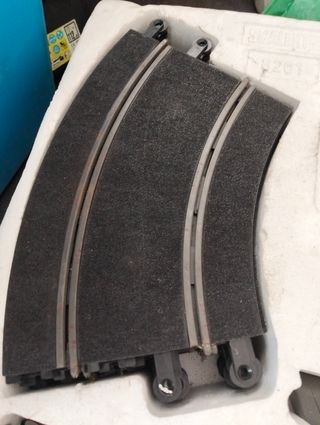 Scalextric antiguo: caja y circuito