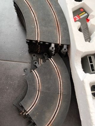 Scalextric antiguo: caja y circuito