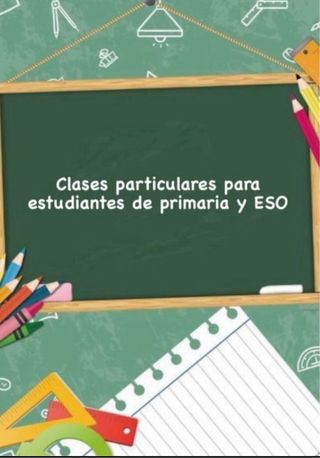 Clases Particulares a estudiantes de Primaria/ESO