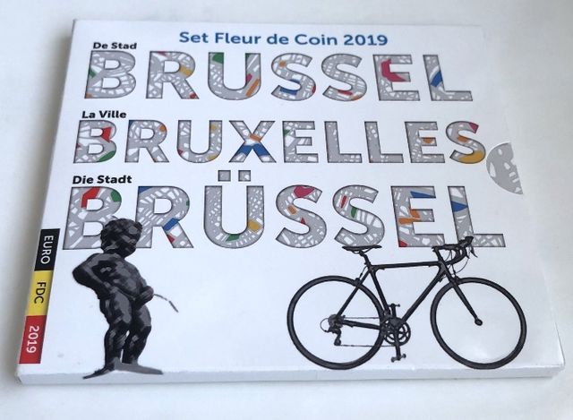 Set FDC Bélgica 2019 Bruselas + monedas  2,5€