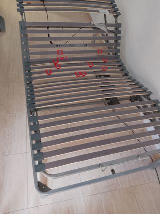 Somier eléctrico gris