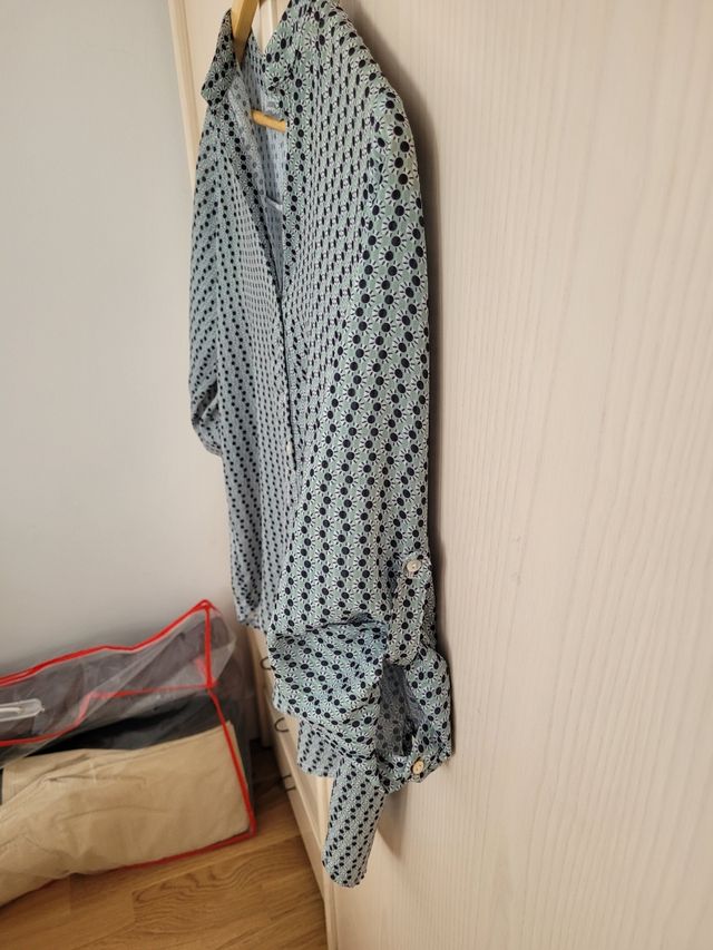 Blusa estampada manga 3/4