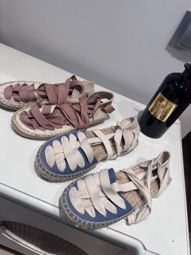 Alpargatas niña talla 32 - 2 pares