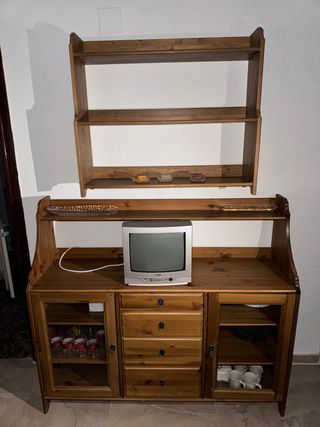 Mueble madera salón - Estantería