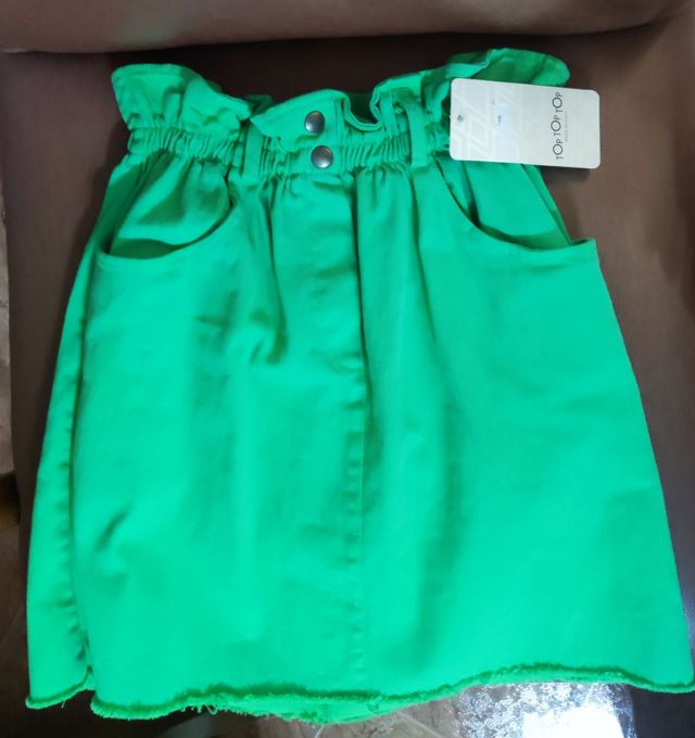 Falda TopTop verde - Talla L