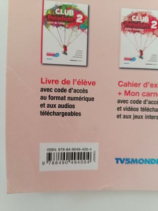 CLUB PARACHUTE 2 PACK CAHIER D'EXERCICES