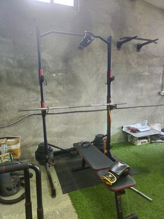 Rack gimnasio multifuncional