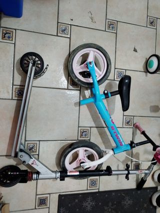 Bicicleta sin pedales + Patinete
