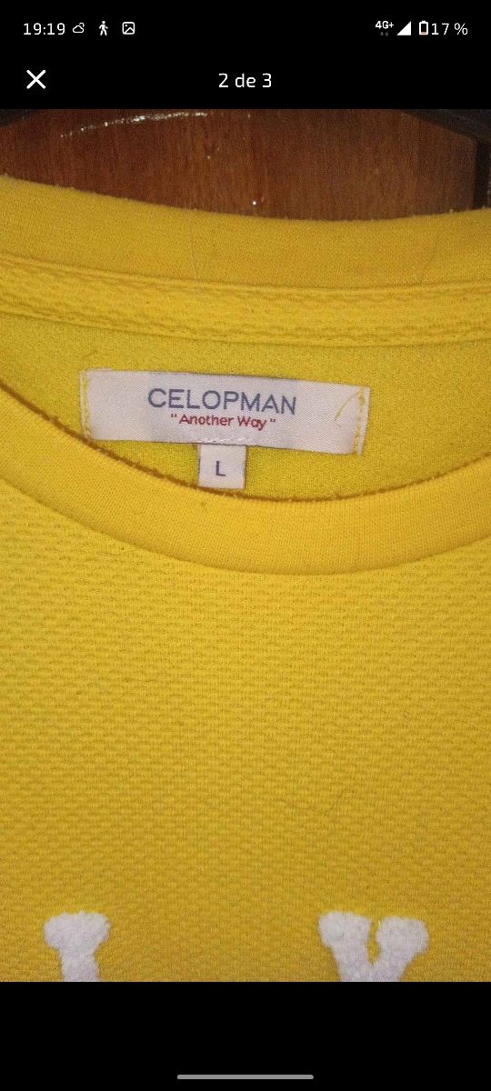 Sudadera CELOPMAN amarilla L