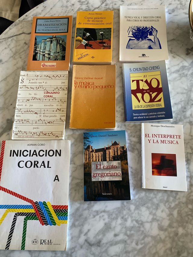 Libros canto, oratoria y dramatización