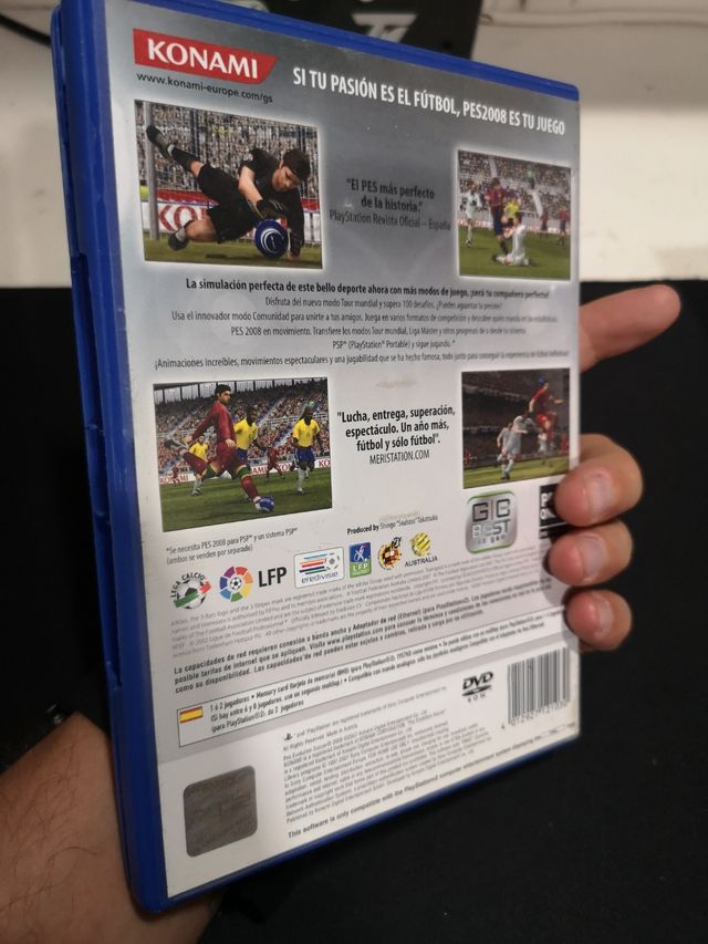 PES 2008 PS2 - Juego Completo