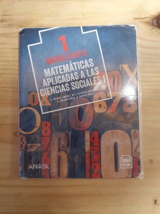 Matemáticas aplicadas a las Ciencias Sociales I.