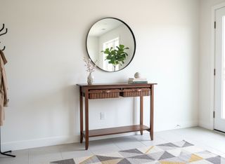 Mesa consola de madera - marrón