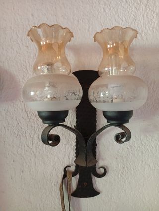 2 Apliques de pared antiguo - 2 luces