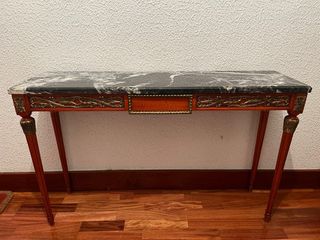 Mesa consola mármol - madera