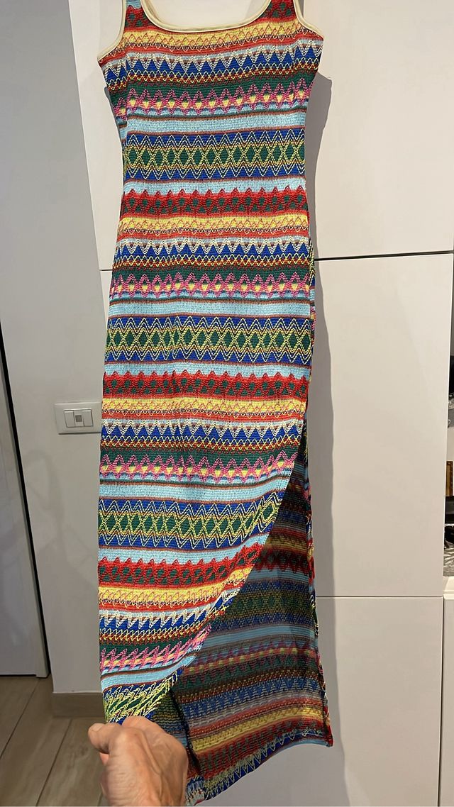 Abito lungo multicolor