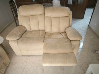 Sofa relax 2 plazas beige