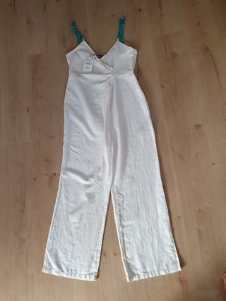 Mono Zara blanco M - nuevo