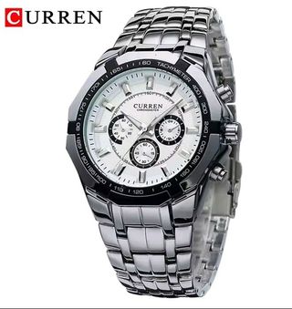 Reloj CURREN cronómetro plata