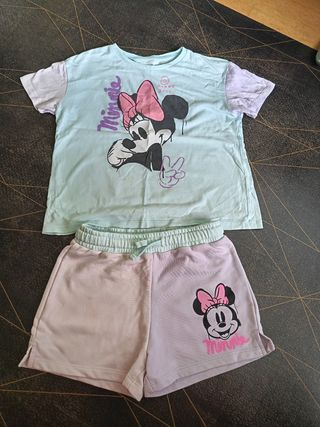 Conjunto Minnie Mouse niña. Talla 7-8 Lefties. 