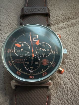 Reloj Calgary marrón-plata