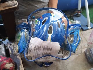 Casco bici niño c/rodilleras y coderas