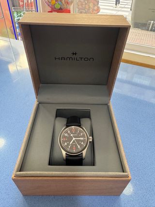 Reloj Hamilton Khaki -  Negro/Plata 38 mm Quartz.