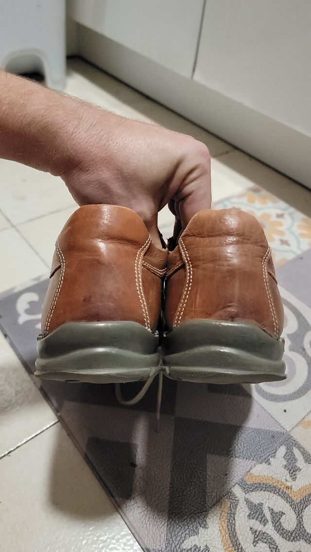 Zapatos Piel Marrón Talla 40