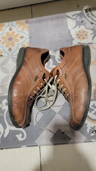 Zapatos Piel Marrón Talla 40