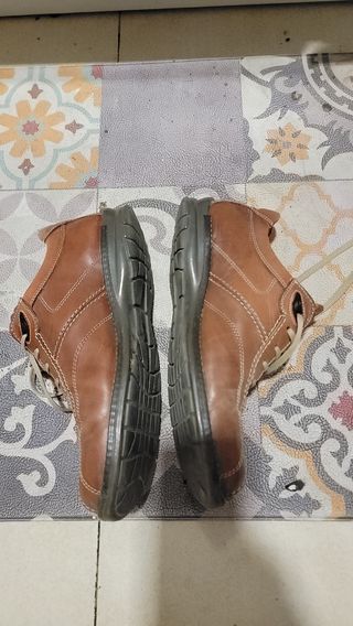 Zapatos Piel Marrón Talla 40